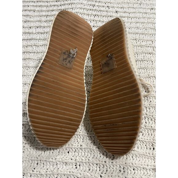 Dolce Vita Dolen Sneaker Platform Woven Sock Stretch Womens 8.5 Sandstone Knit - Picture 6 of 11